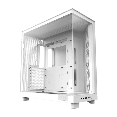 caja de pc semitorre con cristal templado h6 flow-rgb