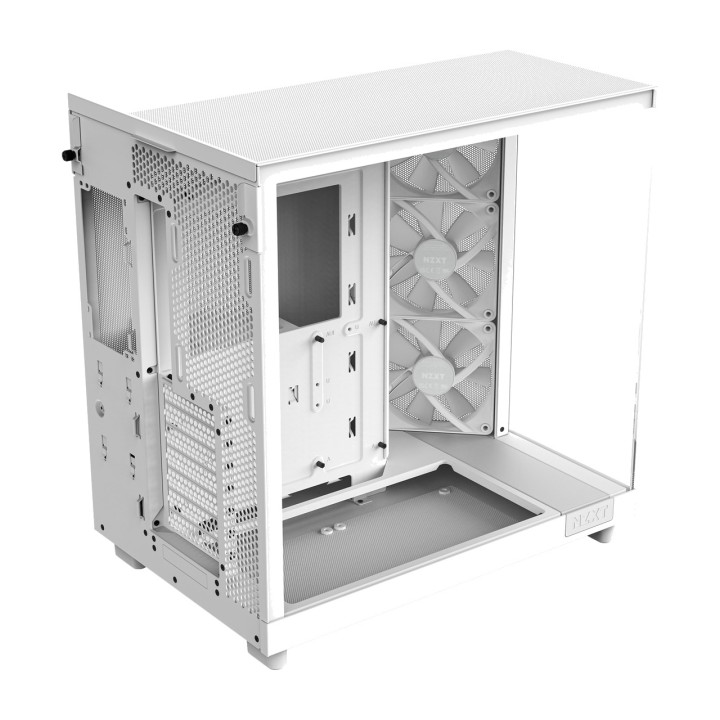 NZXT PC-chassi semitower med härdat glas H6 FLOW-RGB