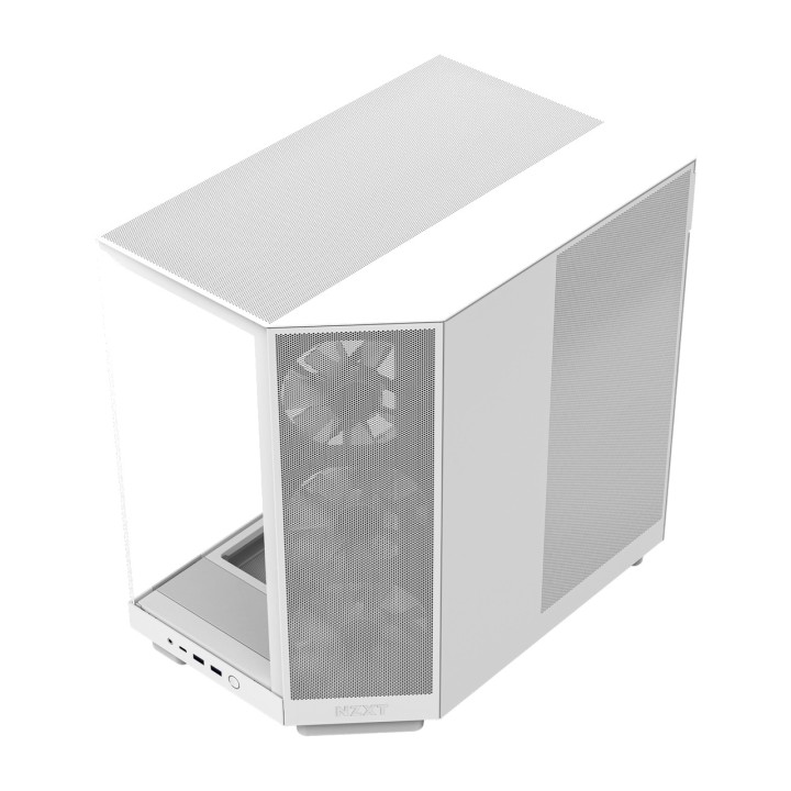 NZXT PC-chassi semitower med härdat glas H6 FLOW-RGB