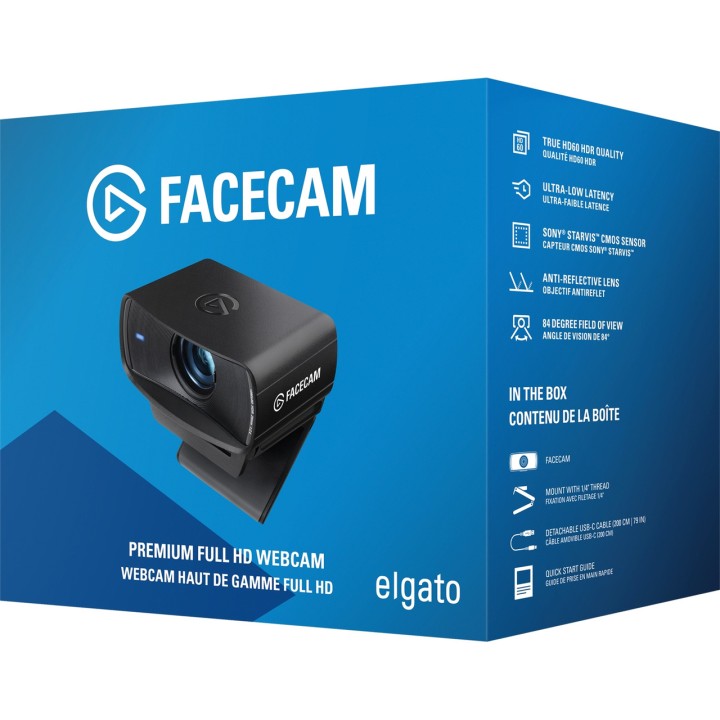 ELGATO Webcam Full HD pour le streaming FACECAM-MK.2