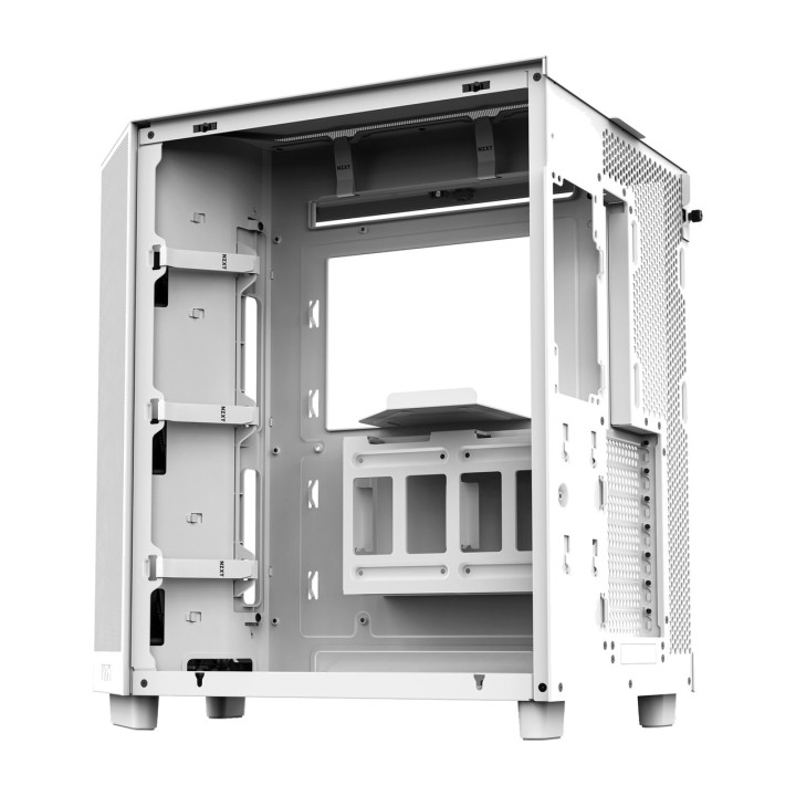NZXT Caja de PC semitorre con cristal templado H6 FLOW-RGB 100001808VAR