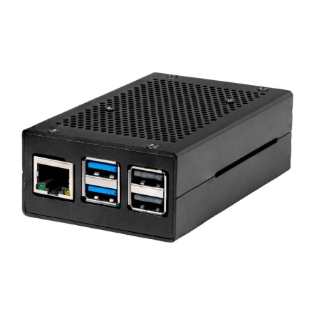 boîtier en aluminium pour mini-ordinateur raspberry-pi 5 rb-alucasep5-01b