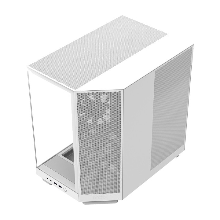 NZXT Félatornyos PC-ház edzett üveggel H6 FLOW 100001817VAR