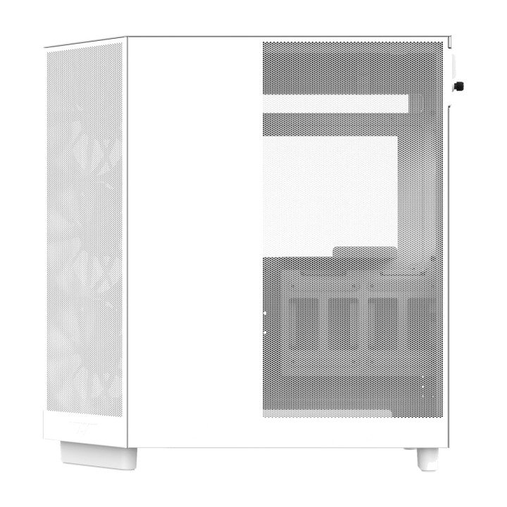 NZXT Semitower PC-kotelo karkaistulla lasilla H6 FLOW