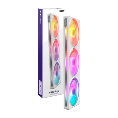 kit de ventiladores de caja de pc con iluminación f420-rgb 3x140mm