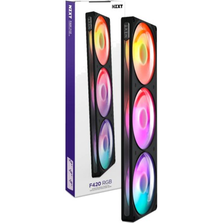pc case fan kit with lighting f420-rgb 3x140mm