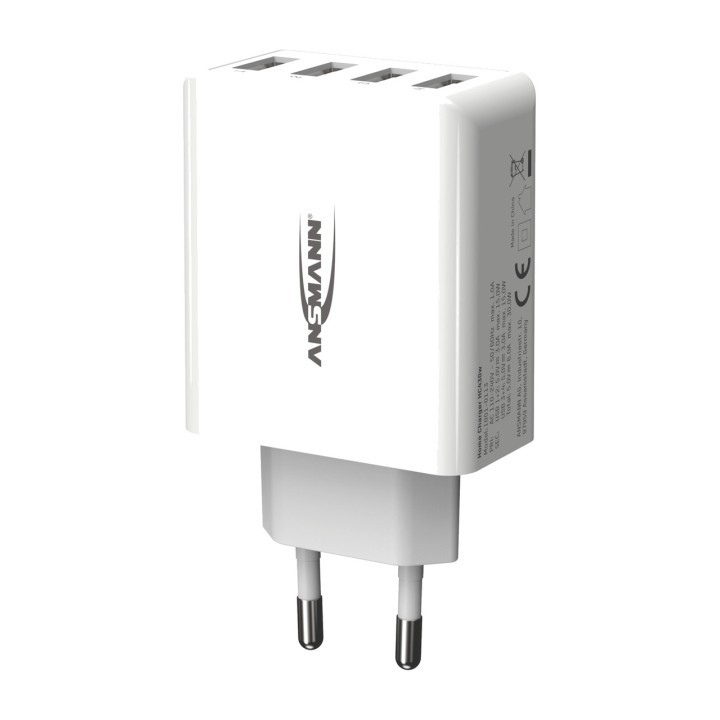 ANSMANN USB-seinälaturi, 4 porttia HC430 5V 1847003VAR