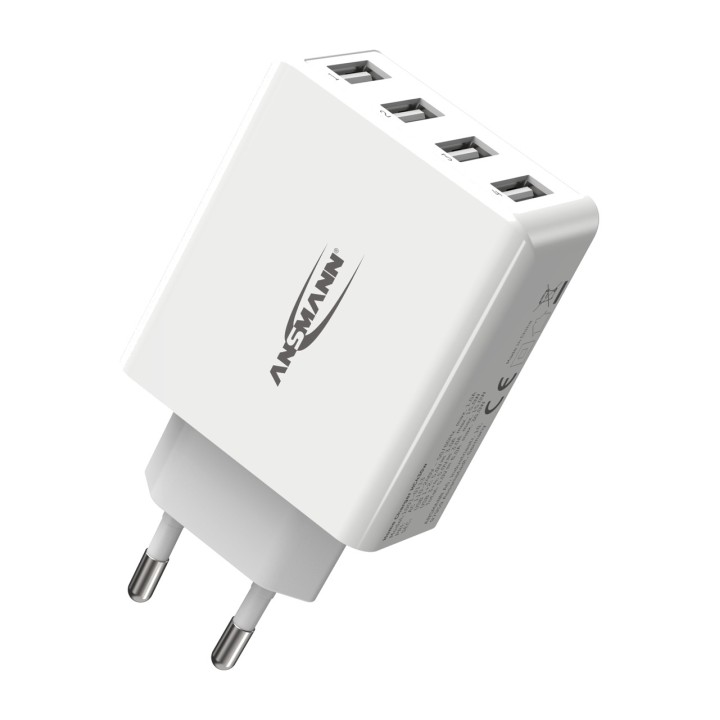 ANSMANN Cargador de pared USB de 4 puertos HC430 5V 1847003VAR