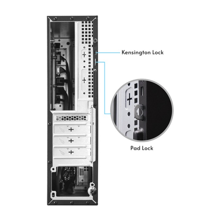 CHIEFTEC Boîtier PC compact avec alimentation