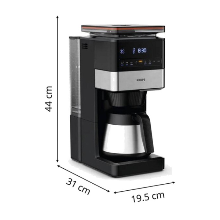 KRUPS Macchina da caffè filtro con macinacaffè GRIND-AROMA