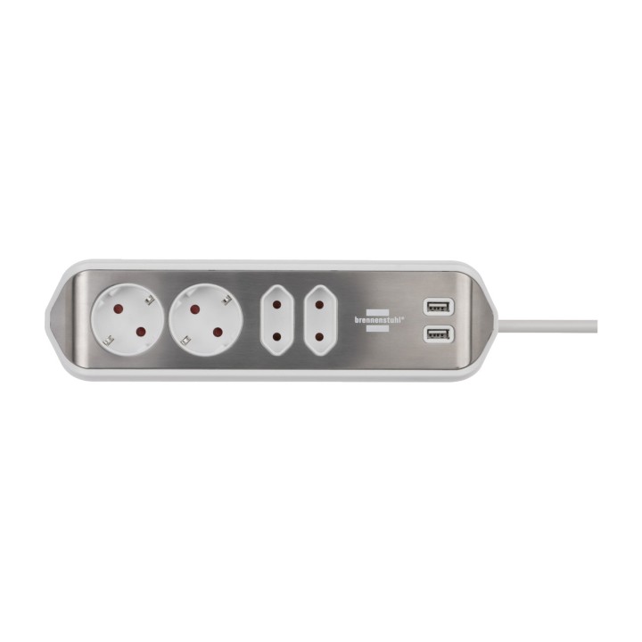 BRENNENSTUHL Eck-Steckdosenleiste ESTILO-ECK 4-TOMAS 2-USB