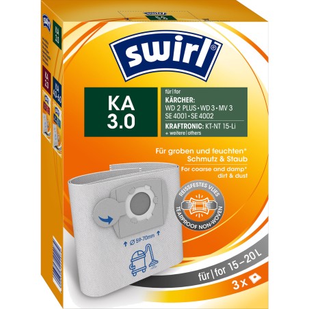 vrečke za sesalnik za trdne snovi in tekočine ka 3.0-kärcher shop-vac 20l