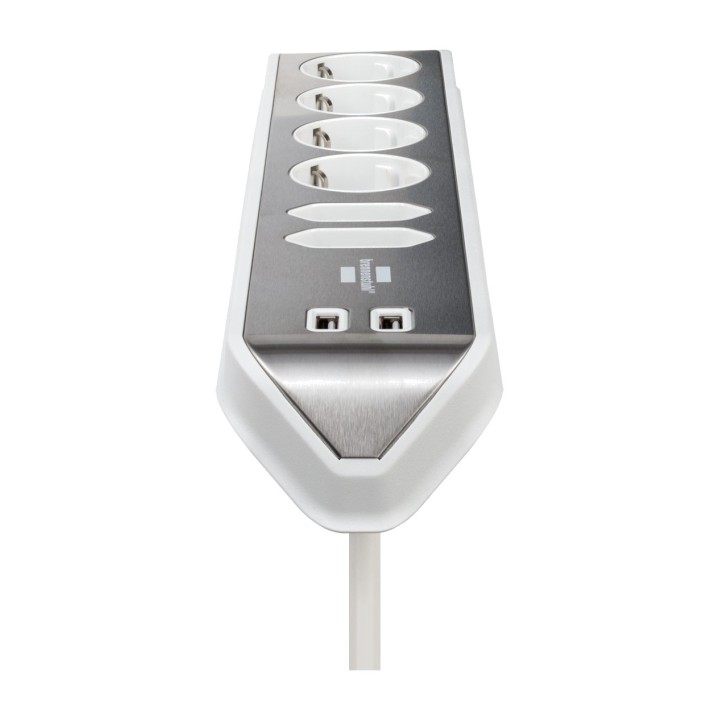 BRENNENSTUHL Rohová zásuvková lišta ESTILO-ECK 6-TOMAS 2-USB