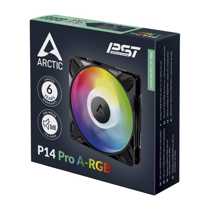 ARCTIC Ventilador de caja de PC P14 PRO A-RGB 140MM 100147019VAR