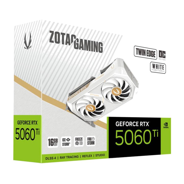 ZOTAC Carte graphique GEFORCE-RTX 5060 TI-TWIN EDGE OC WHITE