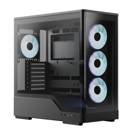 caja de pc semitorre con cristal templado p500a
