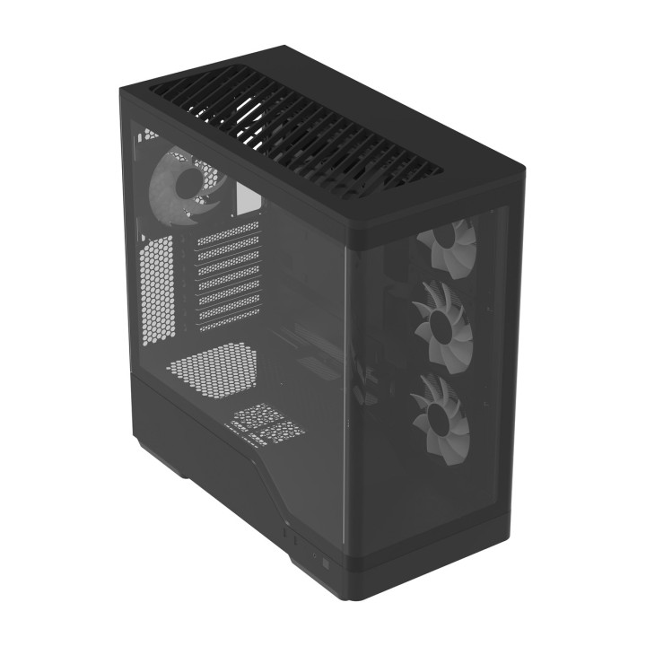 AEROCOOL Caja de PC semitorre con cristal templado P500A 100145089VAR