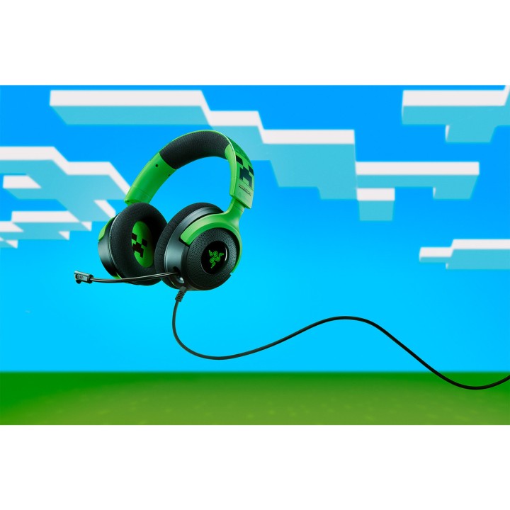 RAZER Kabelgebundenes Gaming-Headset KRAKEN V4 X MINECRAFT