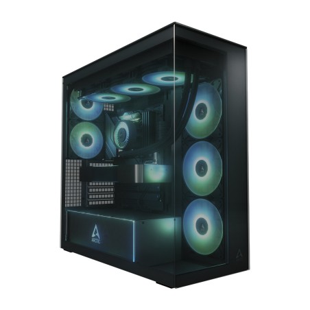 caixa de pc semi-torre com vidro temperado xtender-e-atx