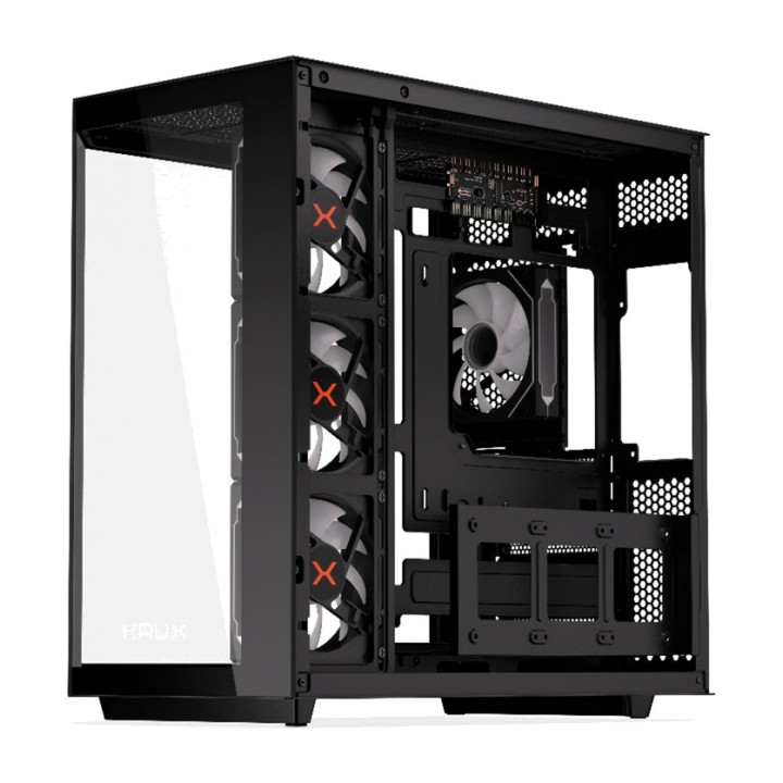 KRUX Carcasă PC semitower cu sticlă călită