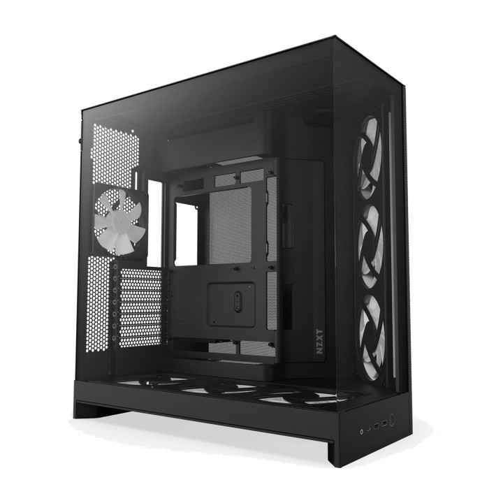 NZXT Skriňa PC semitower s temperovaným sklom H9 FLOW RGB+