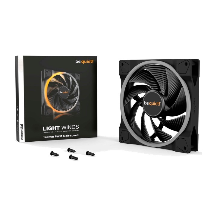 BE QUIET Ventilador de caja de PC LIGHT WINGS 140MM PWM HIGH SPEED 1797428