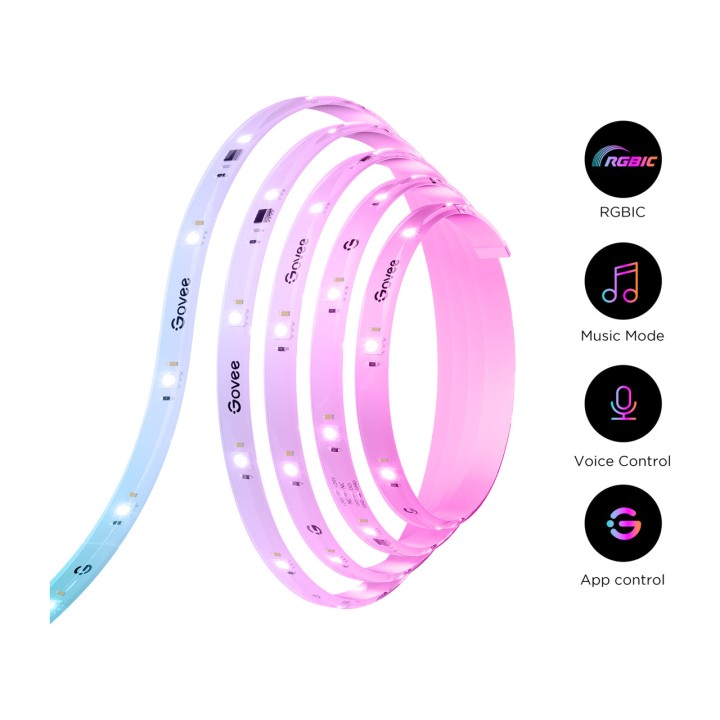 GOVEE Intelligens wifi LED-szalag STRIP LIGHT S-RGBICW 10M