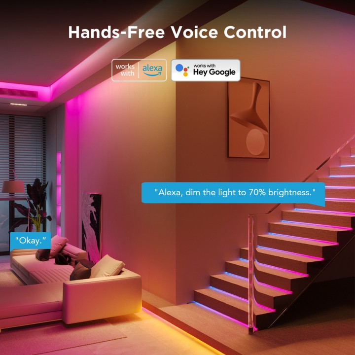 GOVEE Älykäs wifi-LED-valonauha STRIP LIGHT S-RGBICW 10M