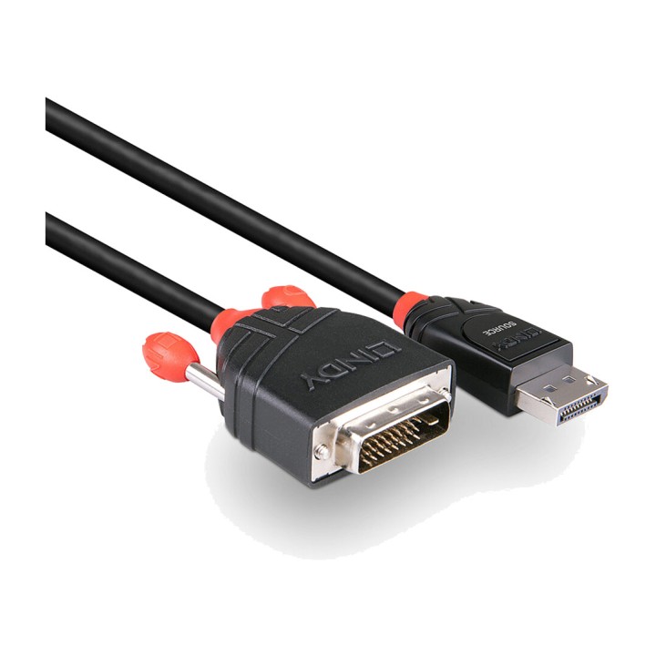 LINDY Cablu adaptor video DISPLAYPORT-A-DVI-D 2M 41491