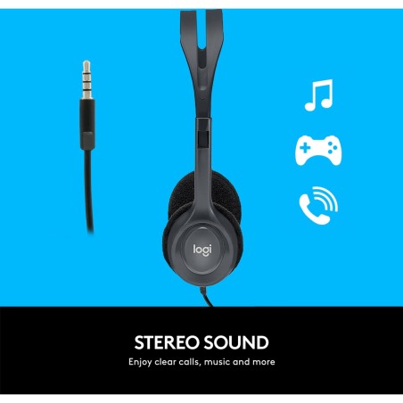 auriculares con micrófono para oficina h111-jack 3,5mm