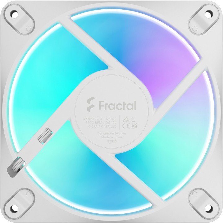 FRACTAL DESIGN Ανεμιστήρας κουτιού PC DYNAMIC 3 120-RGB PWM