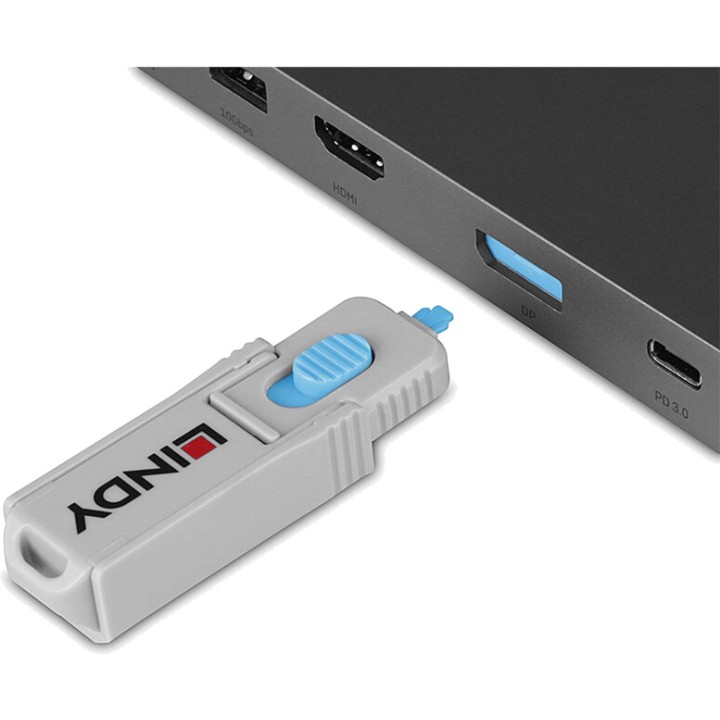 LINDY Sleutel met 4 poortblokkeerders DISPLAYPORT-40324