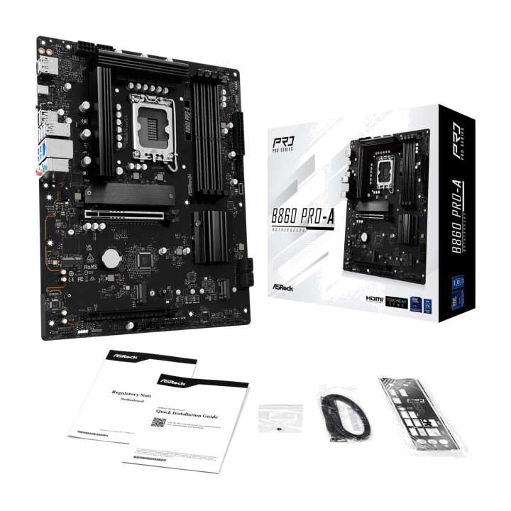 ASROCK ATX-bundkort B860 PRO-A LGA1851 100110342