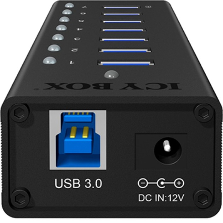ICY BOX Hub USB de 7 ports amb alimentació IB-AC618 3.2 GEN1