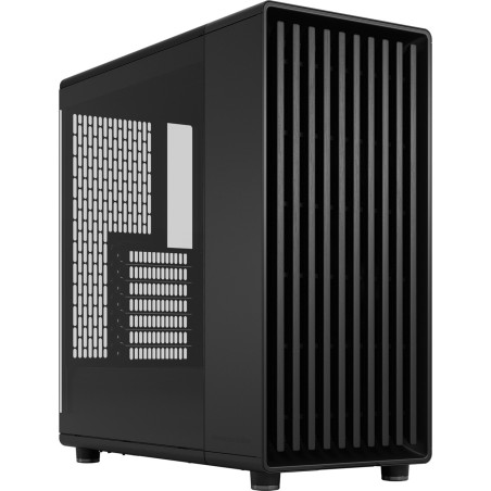 caja de pc semitorre con frontal de madera y cristal templado north momentum edition