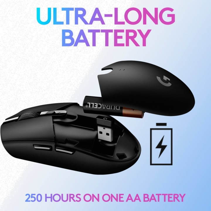 LOGITECH Ratón gaming inalámbrico G305-LIGHTSPEED 12000DPI 1473396VAR