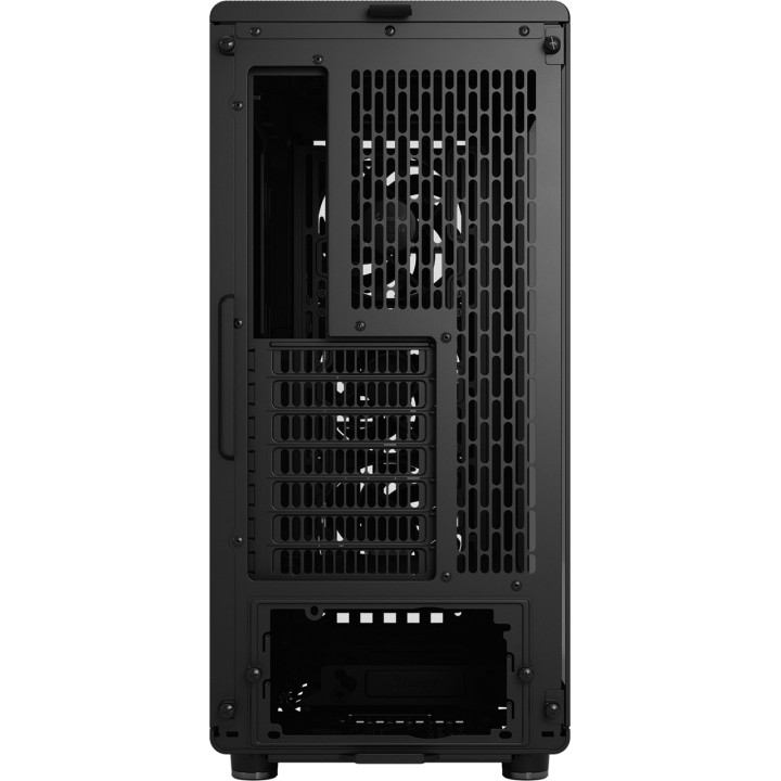 FRACTAL DESIGN Félatornyos PC-ház fa előlappal és edzett