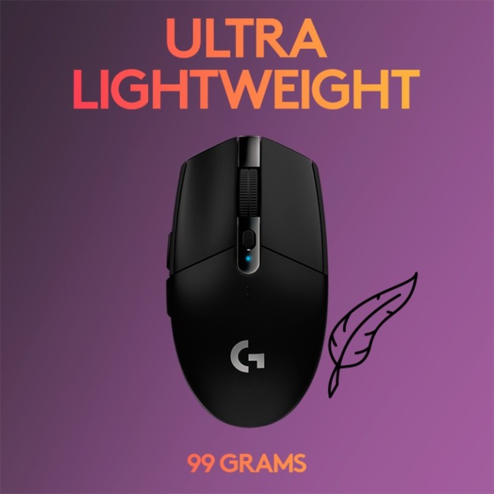 LOGITECH Ratón gaming inalámbrico G305-LIGHTSPEED 12000DPI 1473396VAR