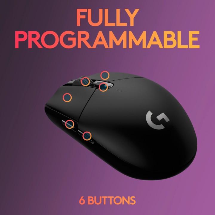 LOGITECH Ratón gaming inalámbrico G305-LIGHTSPEED 12000DPI 1473396VAR