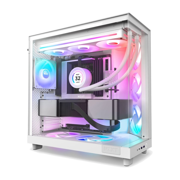 NZXT Kit de ventiladores de caja de PC con iluminación F360-RGB CORE 3X120MM 100066528VAR