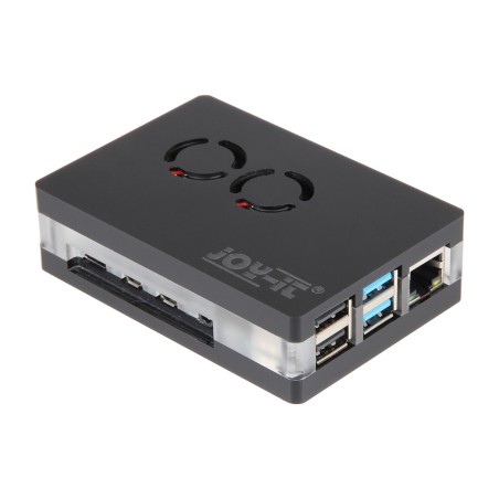 carcasa con doble ventilador raspberry-pi 4 b rb-casep4+03b
