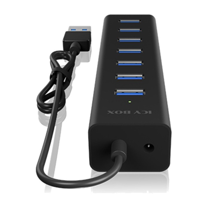 ICY BOX 7portový USB hub IB-HUB1700-U3 3.2 GEN1 5GBPS