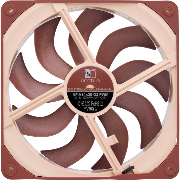 NOCTUA Wentylator do obudowy komputera PC NF-A14X25 G2 PWM