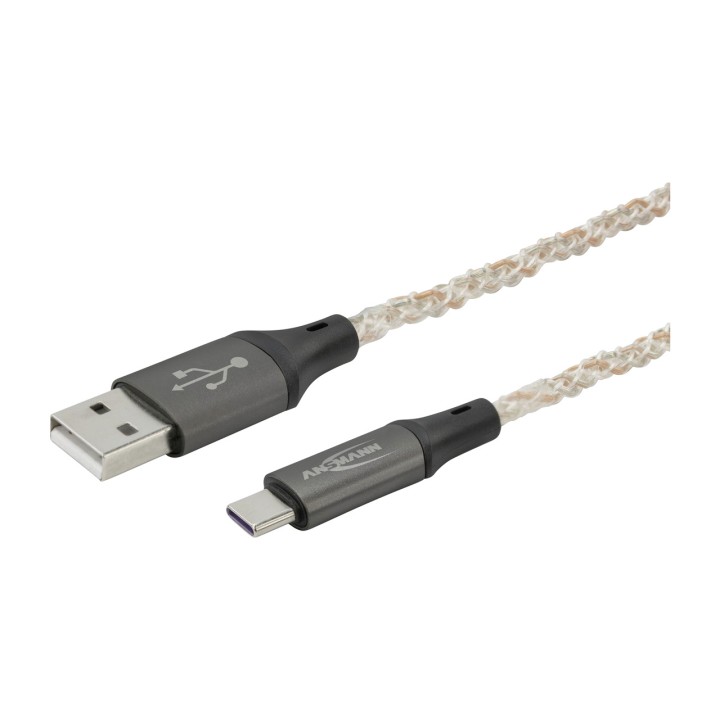ANSMANN Lade- och datakabel med LED-belysning USB-TIPO-A A C