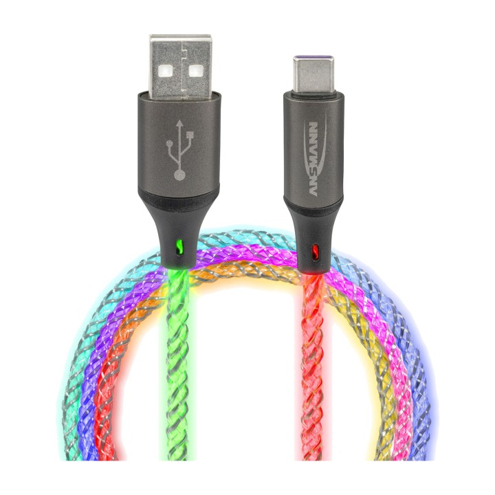 ANSMANN Laad- en datakabel met ledverlichting USB-TIPO-A A C
