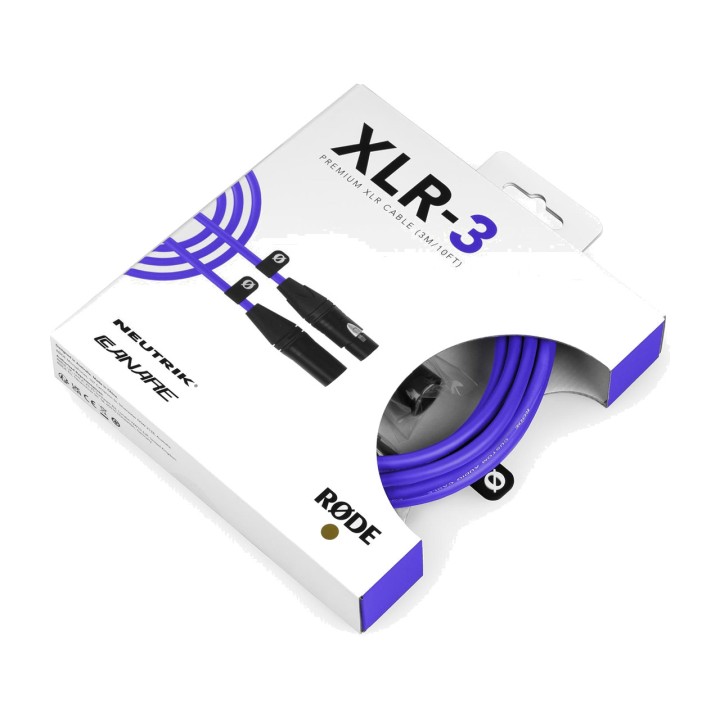 RODE Cabo de microfone XLR PREMIUM-XLR3M 3M 100064088VAR
