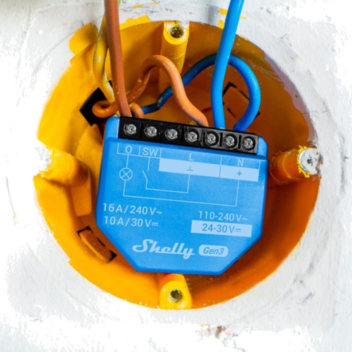SHELLY Älykäs Wi-Fi-rele 1 GEN3 2 UDS 100102143