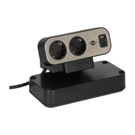regleta de sobremesa con protección contra sobretensiones estilo-duplex-9-tomas 2-usb 2m