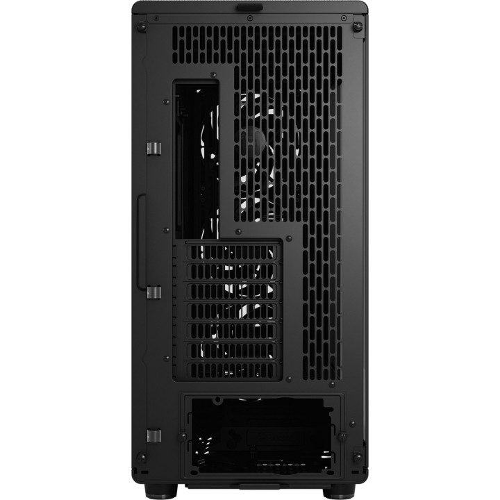 FRACTAL DESIGN Félatornyos PC-ház fa előlappal és edzett
