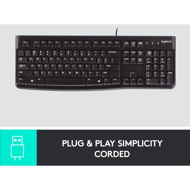 LOGITECH Vezetékes USB-billentyűzet K120-QWERTZ 438476